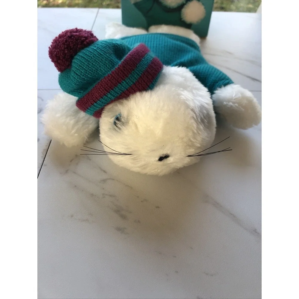 AVON BABY SEAL SCOOTER PLUSH STUFFED HAND PUPPET FULL‎ BODY W/box Vintage